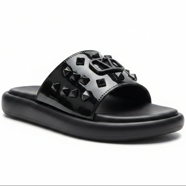 Luxury Studded Slip-On Slides-BSI91