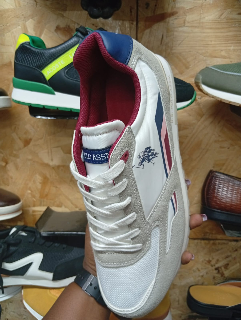 Suede & Mesh Casual Sneakers