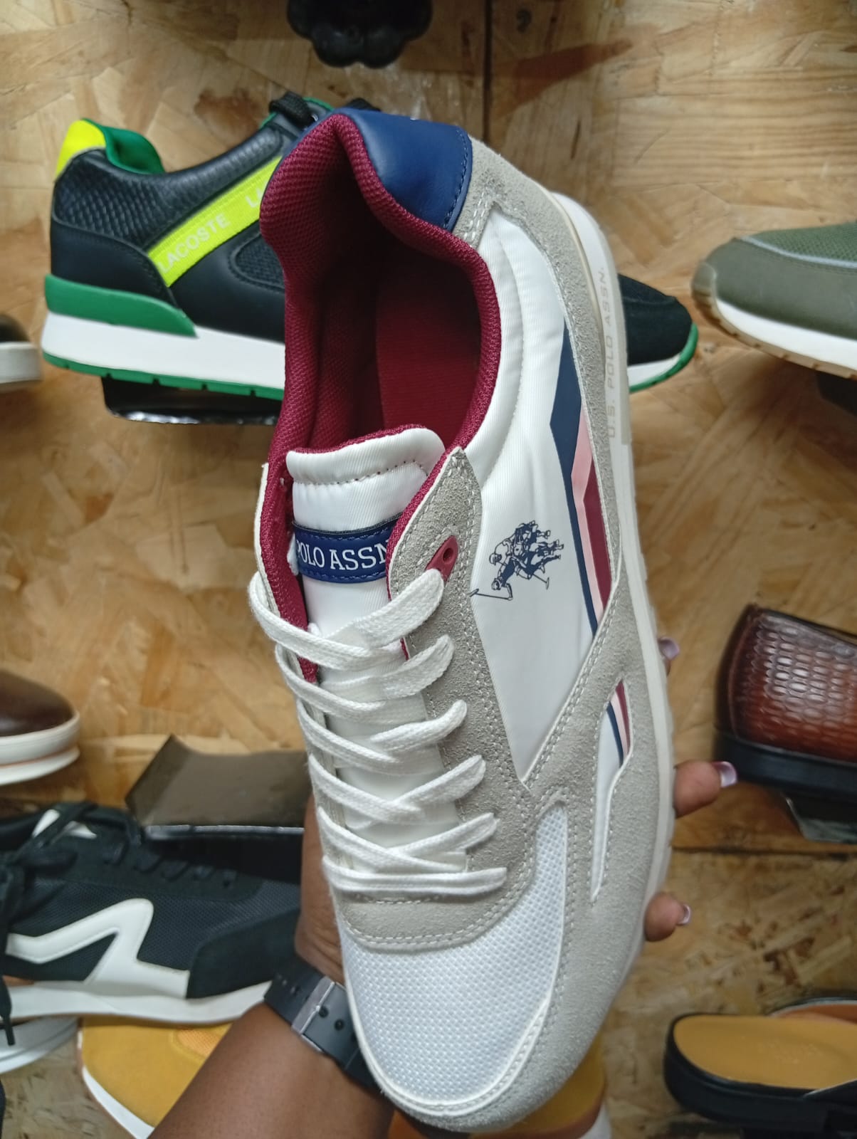 Suede & Mesh Casual Sneakers