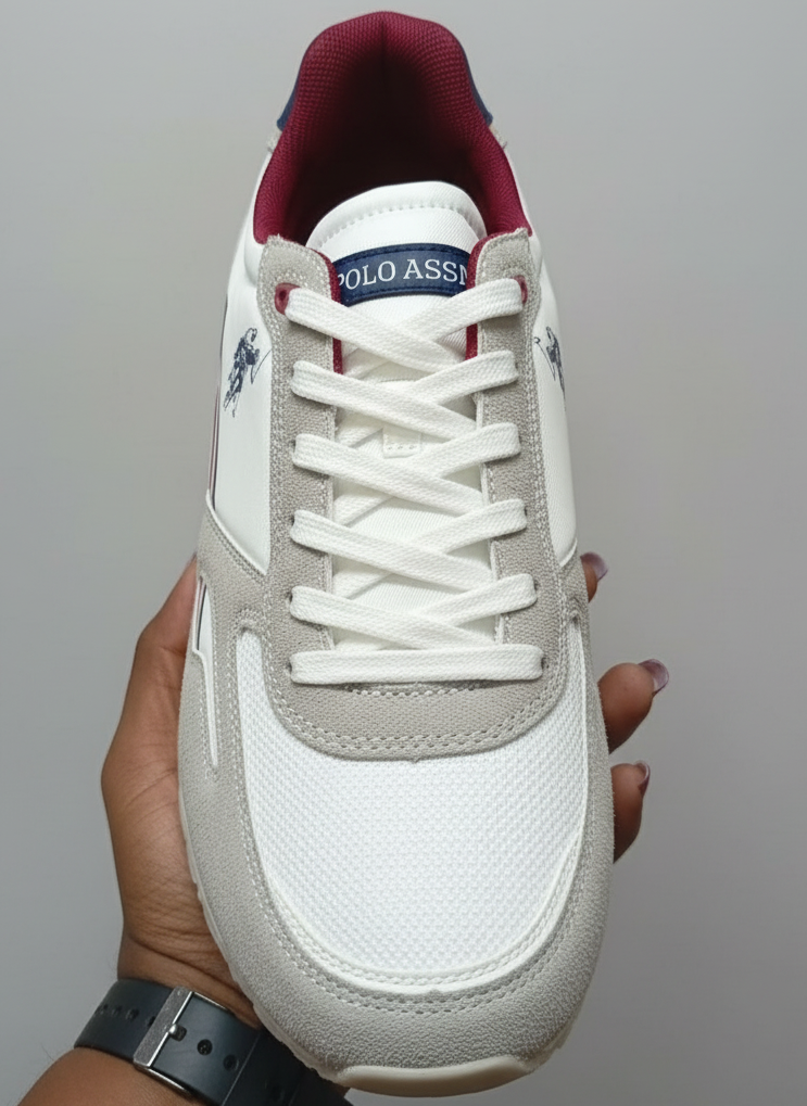 Suede & Mesh Casual Sneakers