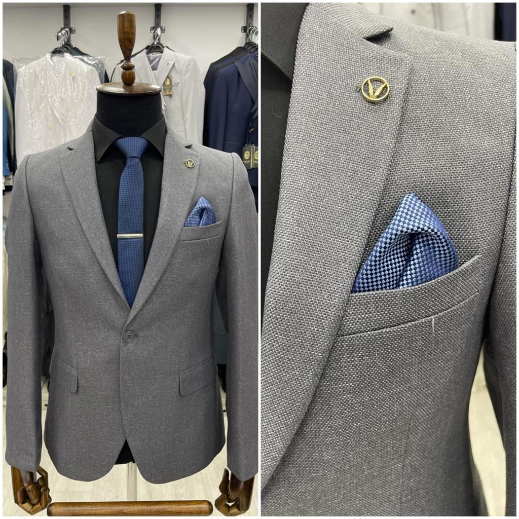 Premium Textured Slim-Fit Blazer Collection