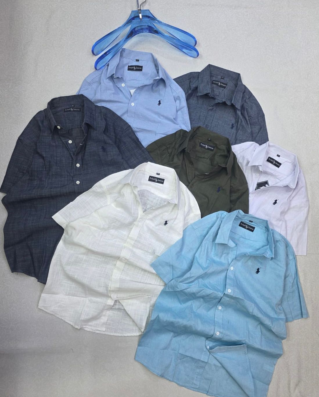 Men’s Premium Textured Short-Sleeve Button-Up Shirt