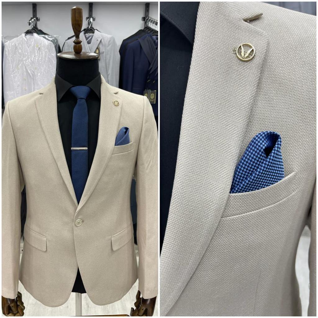 Premium Textured Slim-Fit Blazer Collection
