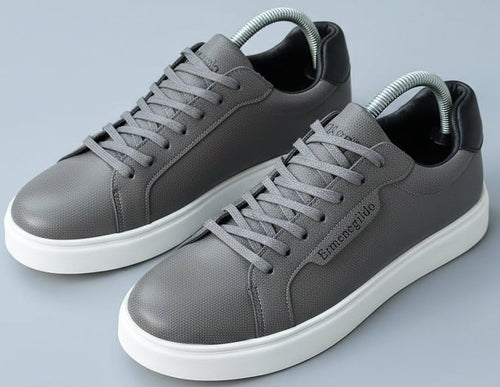 Men’s Premium  Low-Top Sneakers – Minimalist Casual Luxury Trainers-(MH)