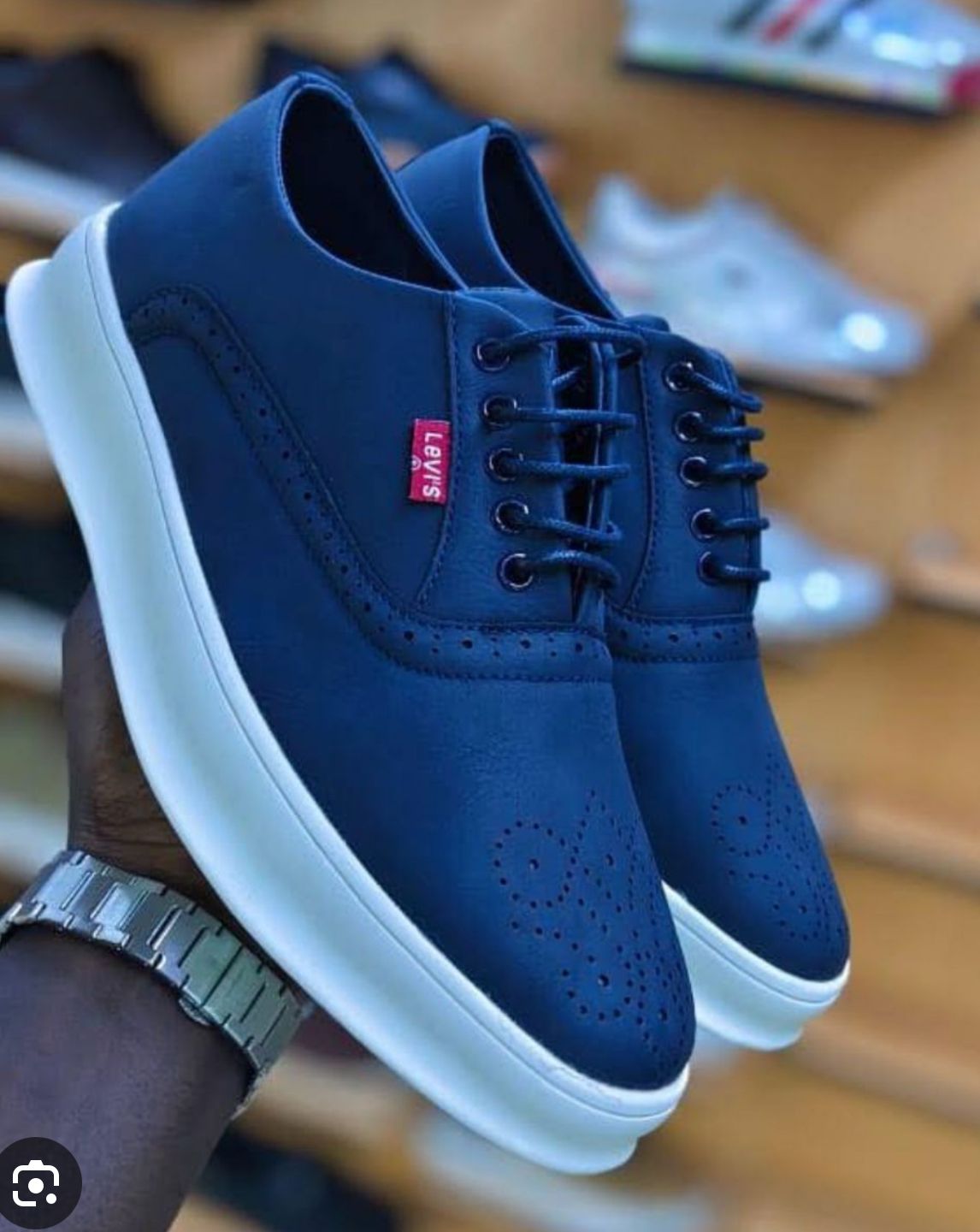 Men’s Smart Casual Perforated Sneakers