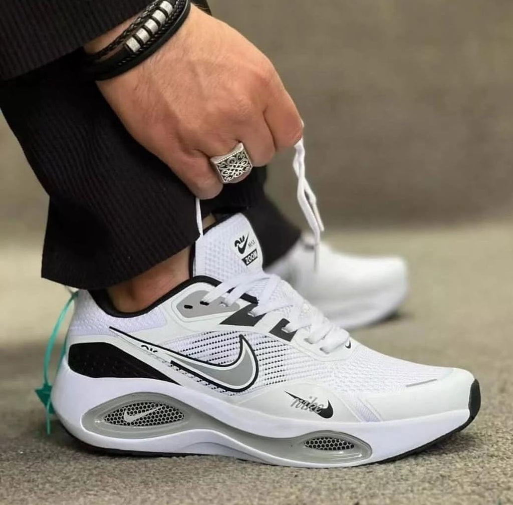 Sleek Black and White Sneakers