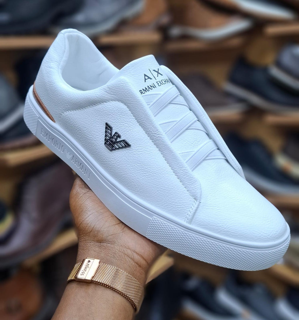 Hidden Lace Slip-On Sneakers – Premium Casual Comfort