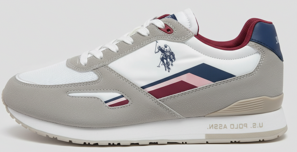 Suede & Mesh Casual Sneakers