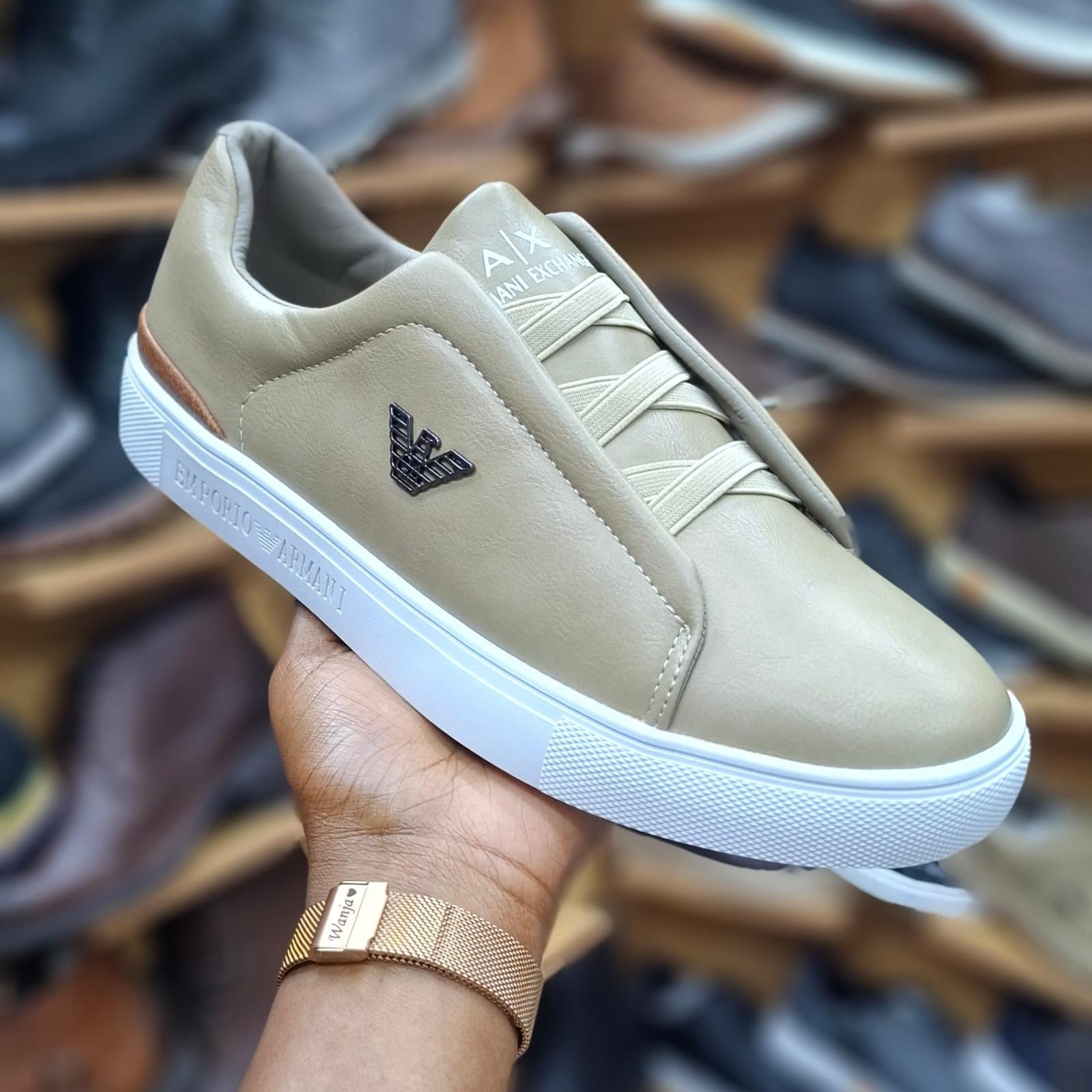 Hidden Lace Slip-On Sneakers – Premium Casual Comfort