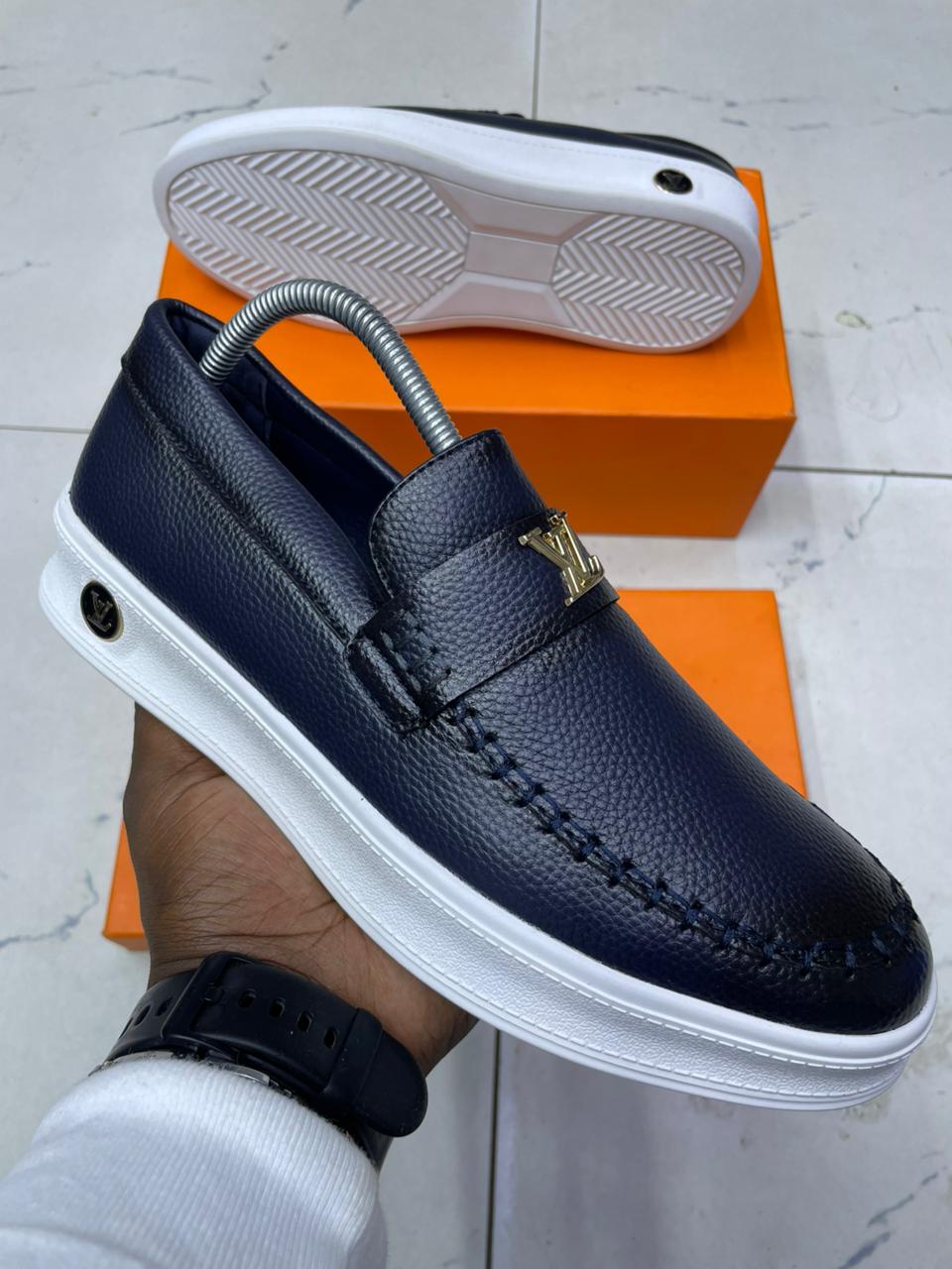 LV Premium Men’s Leather Loafer Collection