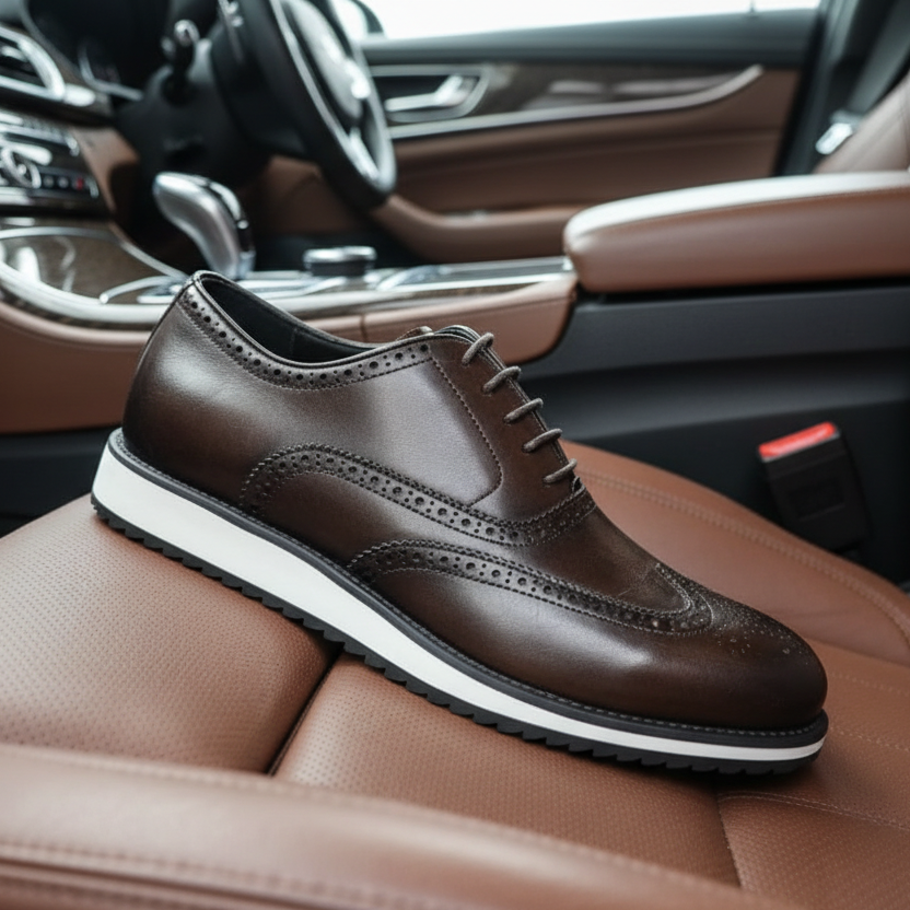 John Foster Premium Genuine Leather Brogue Shoes