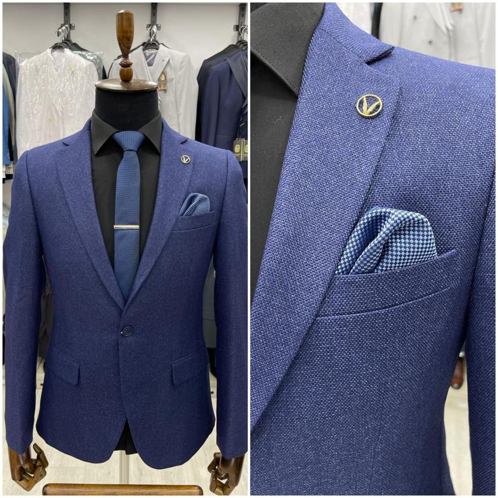 Premium Textured Slim-Fit Blazer Collection