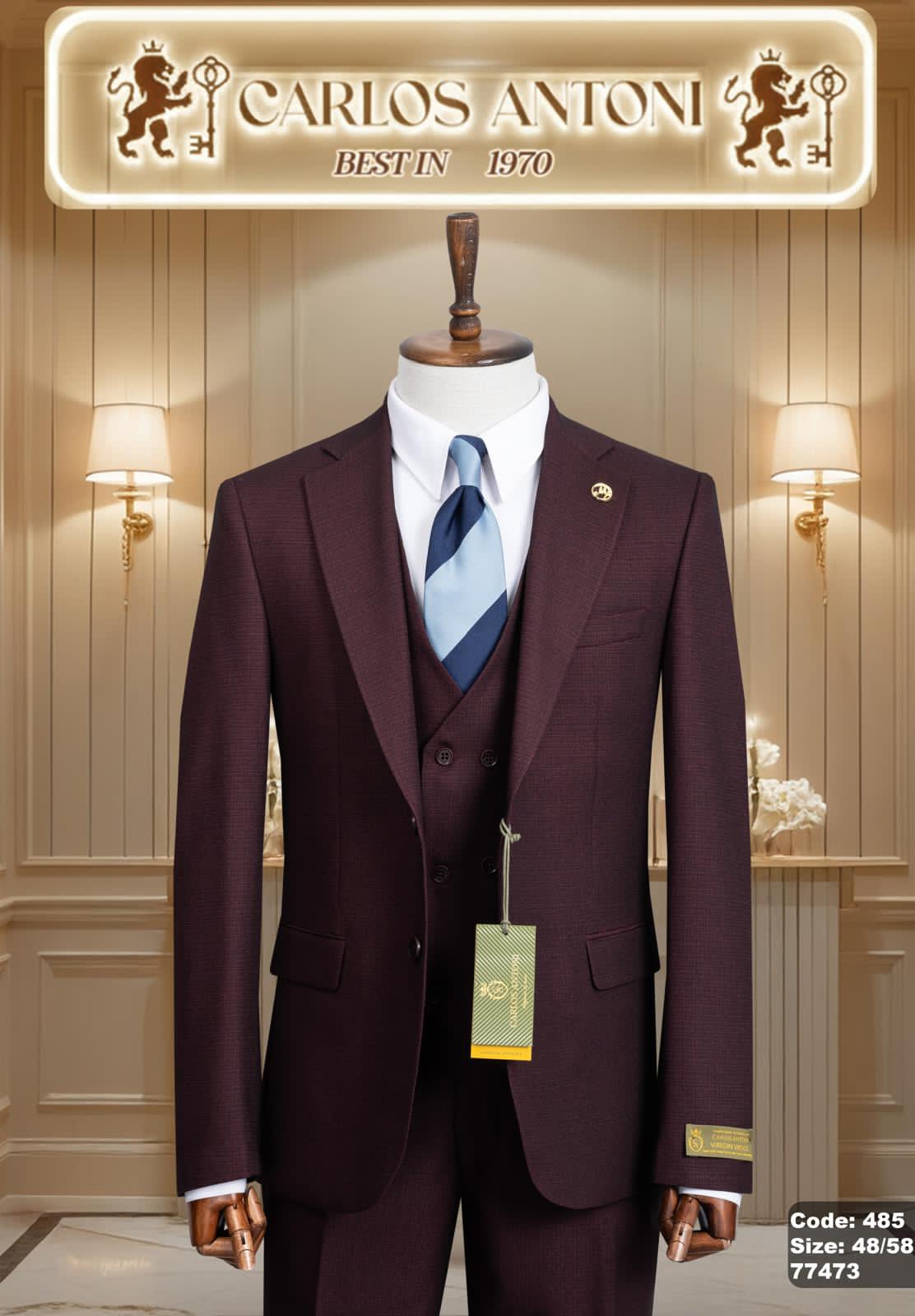 💼 Premium Men’s Three-Piece Suits – Modern Elegance in Every Color