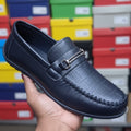 Men’s Leather Loafers with Metal Detail