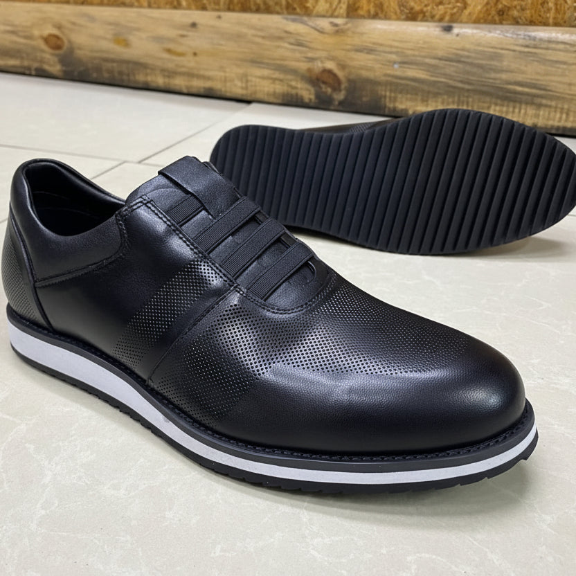 FlexForm Elastic Lace Leather Shoes