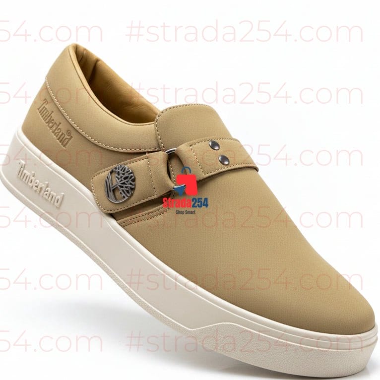 👟 Men’s Premium Slip-On Buckle Sneakers – Urban Luxe Series