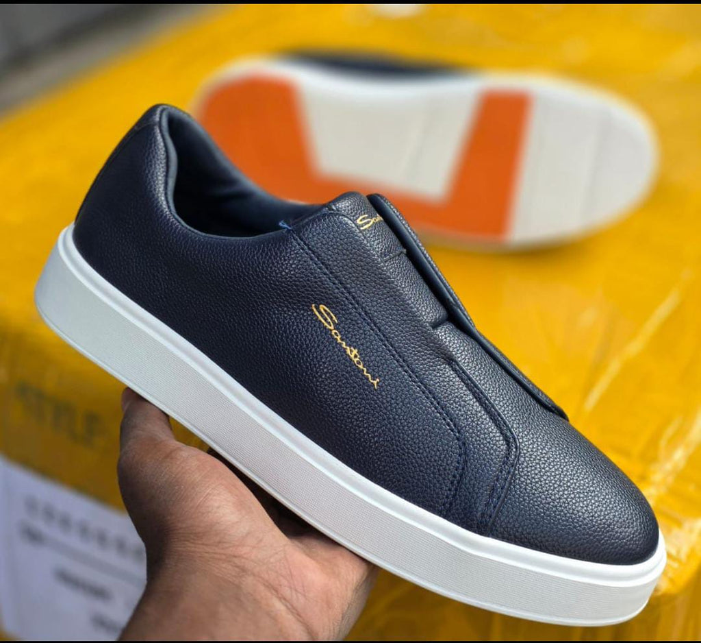Santoni Luxe Slip-On Leather Sneaker Collection