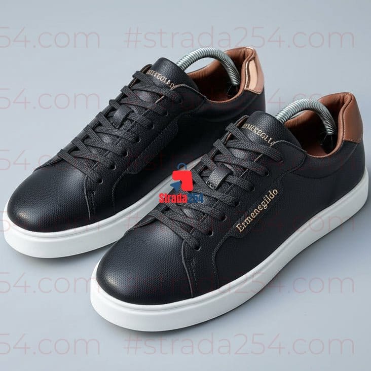 Men’s Premium  Low-Top Sneakers – Minimalist Casual Luxury Trainers-(MH)