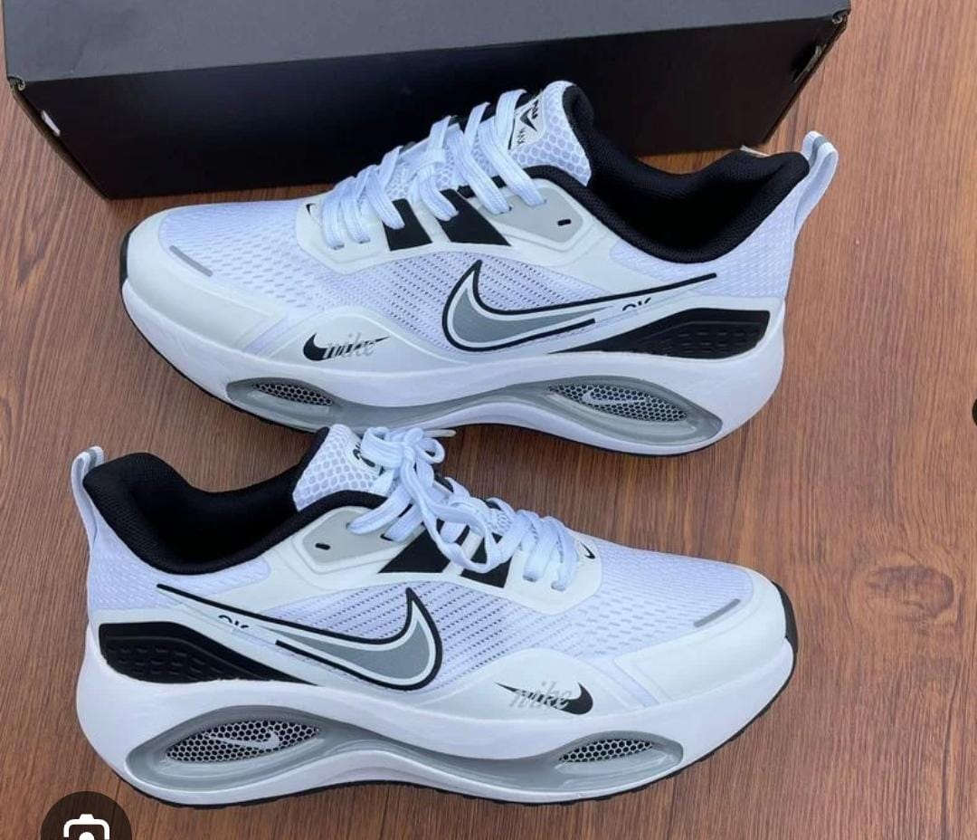 Sleek Black and White Sneakers