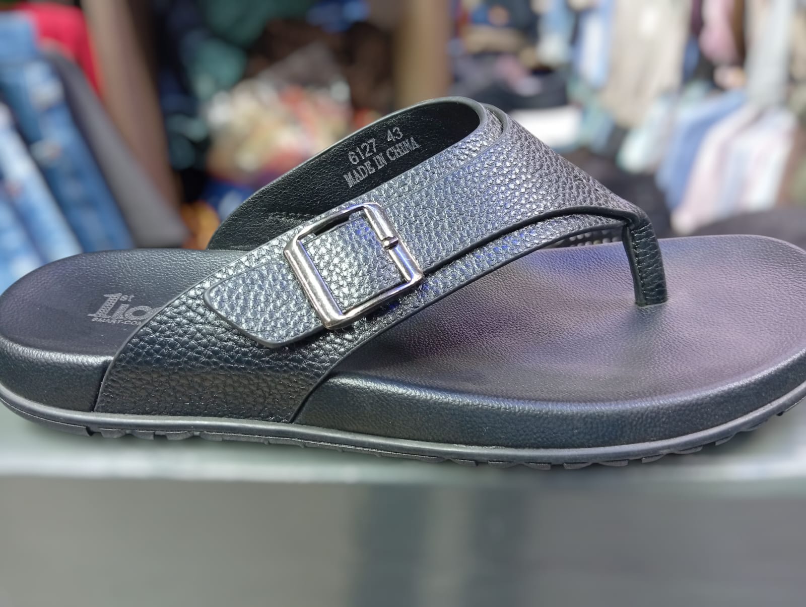 Buckle-Strap Comfort Sandals