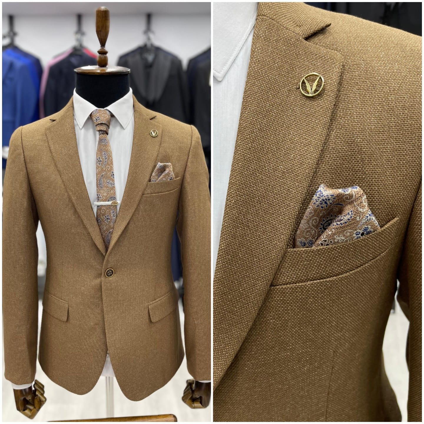 Premium Textured Slim-Fit Blazer Collection