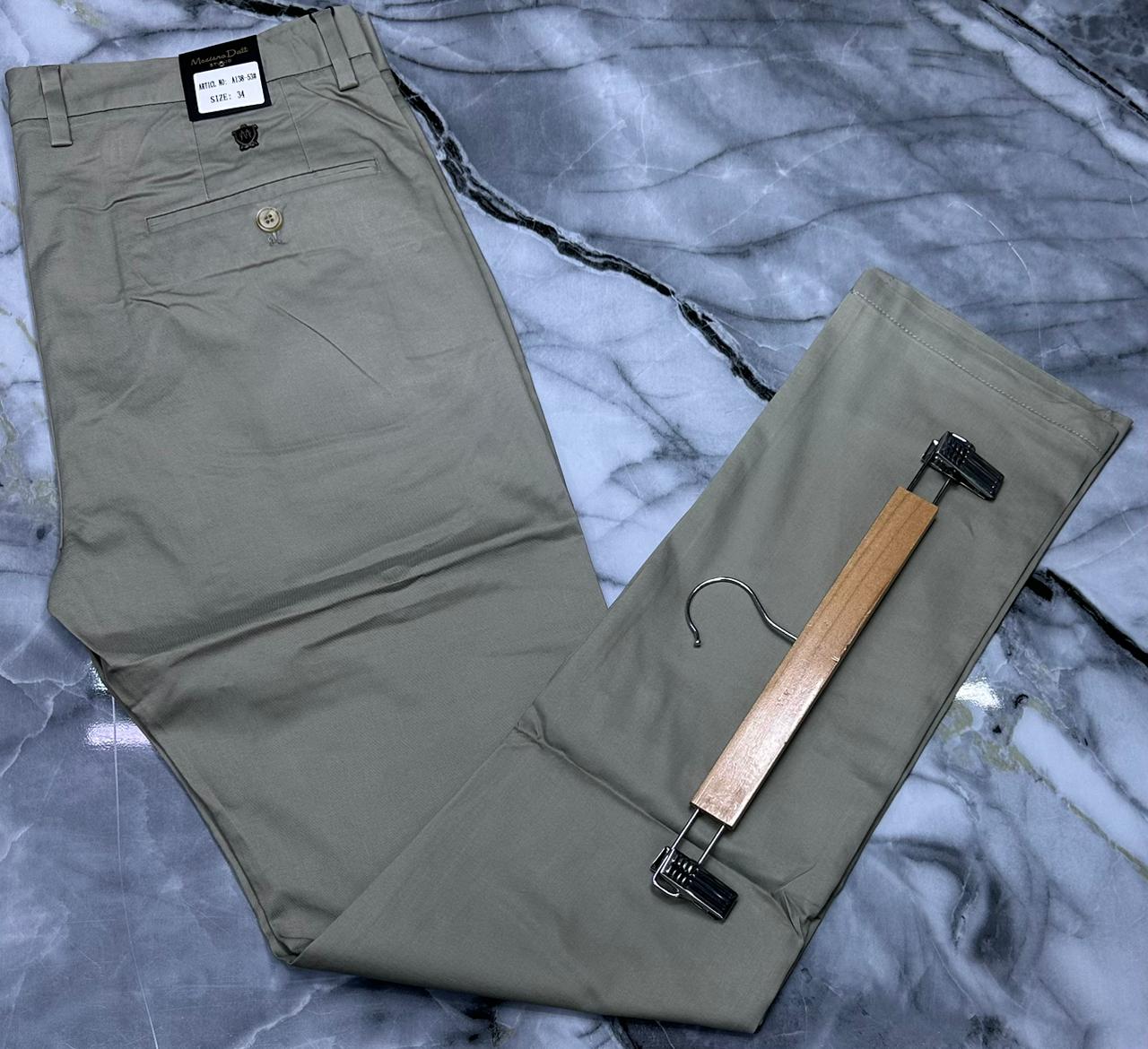 Men’s Classic Khaki Trousers – Smart Casual Fit