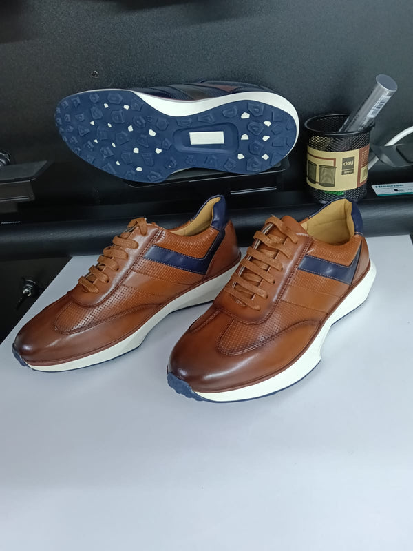 Men’s Retro-Inspired Leather Sneakers