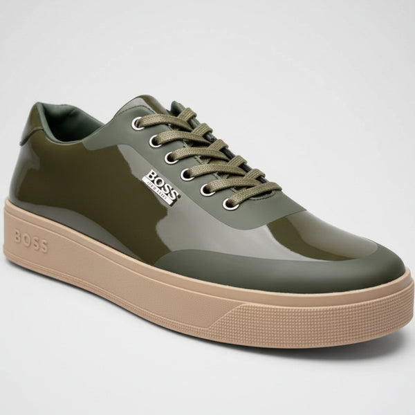 🔥 Men’s Luxury Gloss Sneakers – Signature Collection
