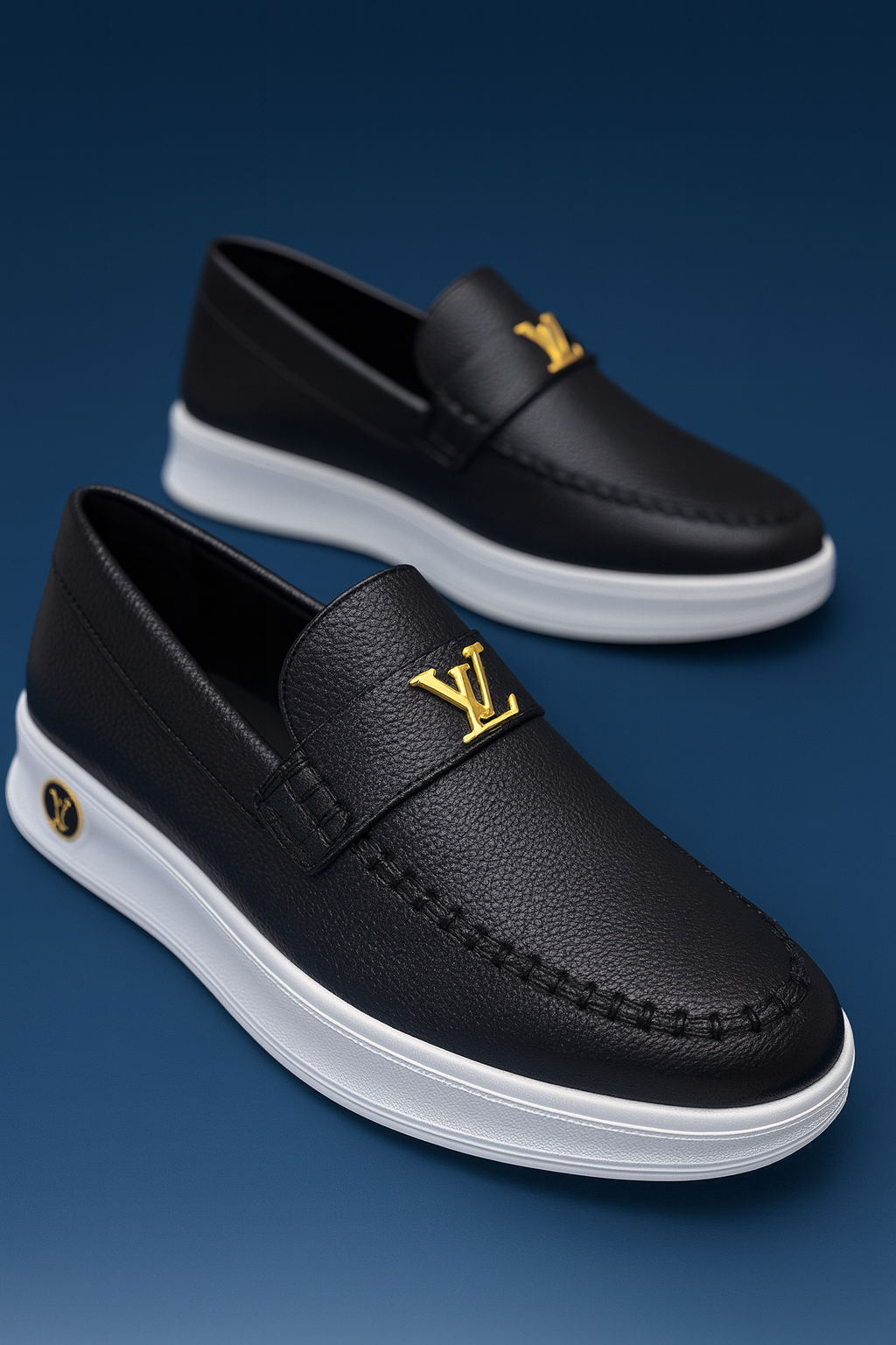 LV Premium Men’s Leather Loafer Collection