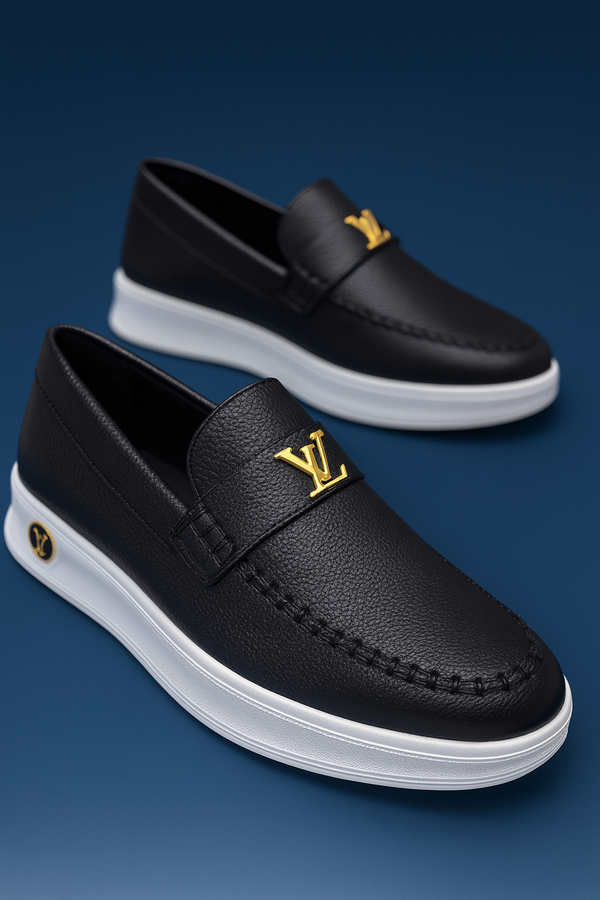 LV Premium Men’s Leather Loafer Collection