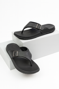 Buckle-Strap Comfort Sandals