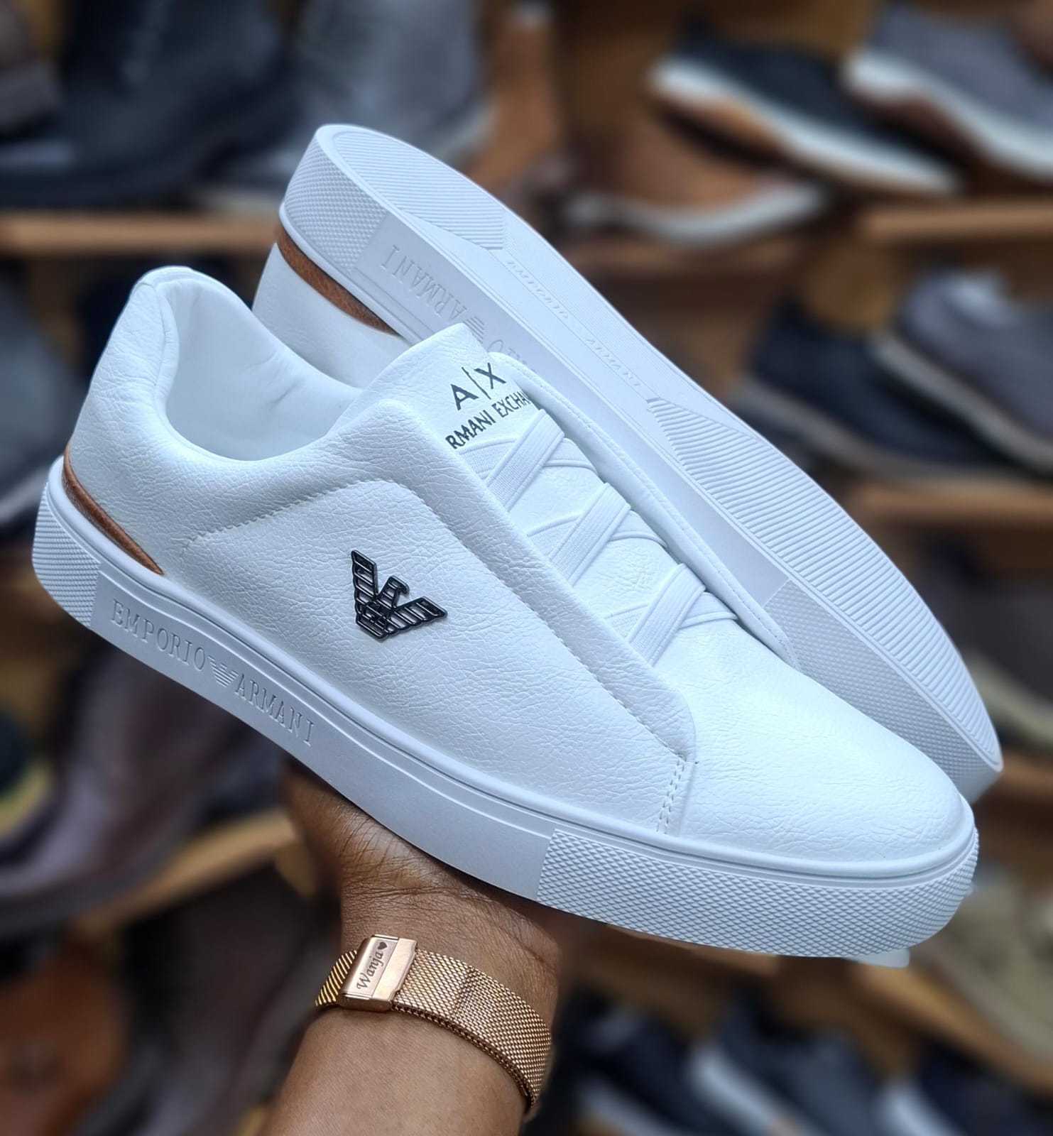 Hidden Lace Slip-On Sneakers – Premium Casual Comfort