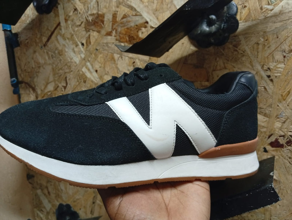 Retro Sport Sneakers – Suede & Mesh Casual Trainers