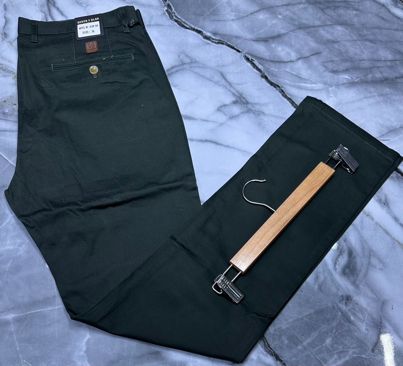 Men’s Classic Khaki Trousers – Smart Casual Fit