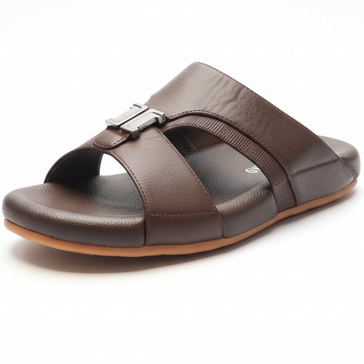🔴Gloaks Men’s Leather Slide Sandals – Comfortable & Stylish Casual Footwear🔴