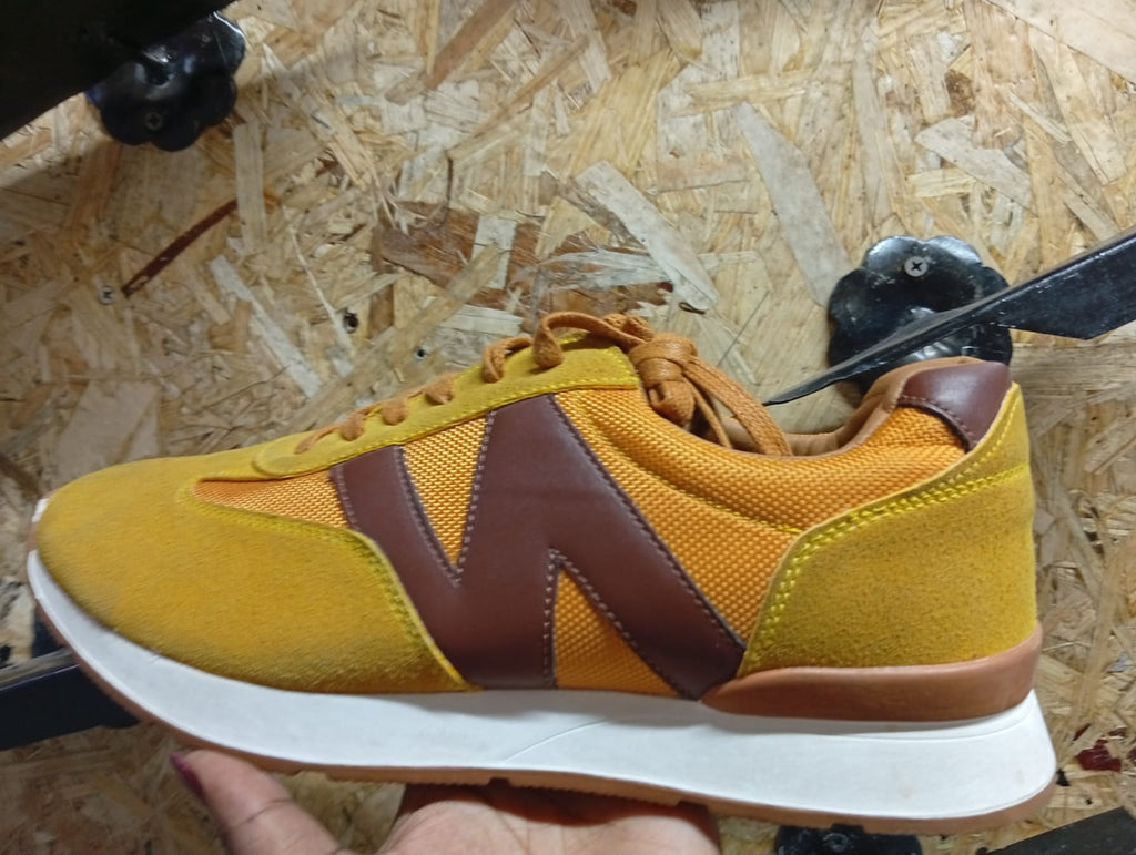 Retro Sport Sneakers – Suede & Mesh Casual Trainers