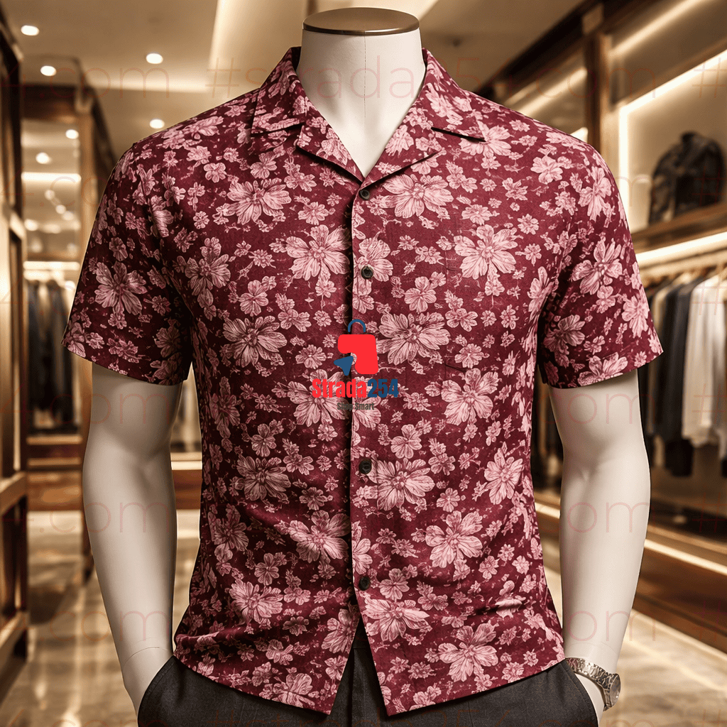 STRADA254 Premium Printed Cuban Collar Shirts – Luxury Casual Short Sleeve Statement Shirts_AT