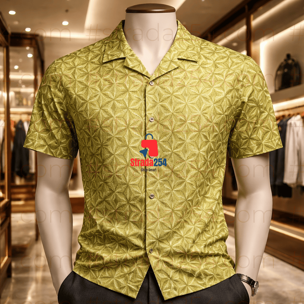 STRADA254 Premium Printed Cuban Collar Shirts – Luxury Casual Short Sleeve Statement Shirts_AT