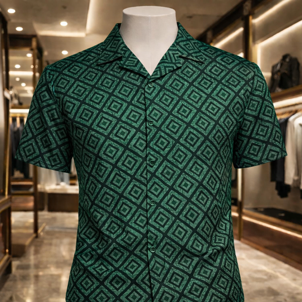 STRADA254 Premium Printed Cuban Collar Shirts – Luxury Casual Short Sleeve Statement Shirts_AT