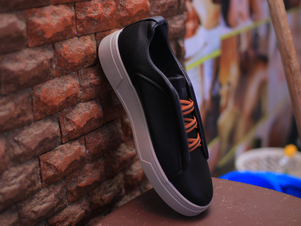 hidden elastic lacing system-Men Casual Shoes