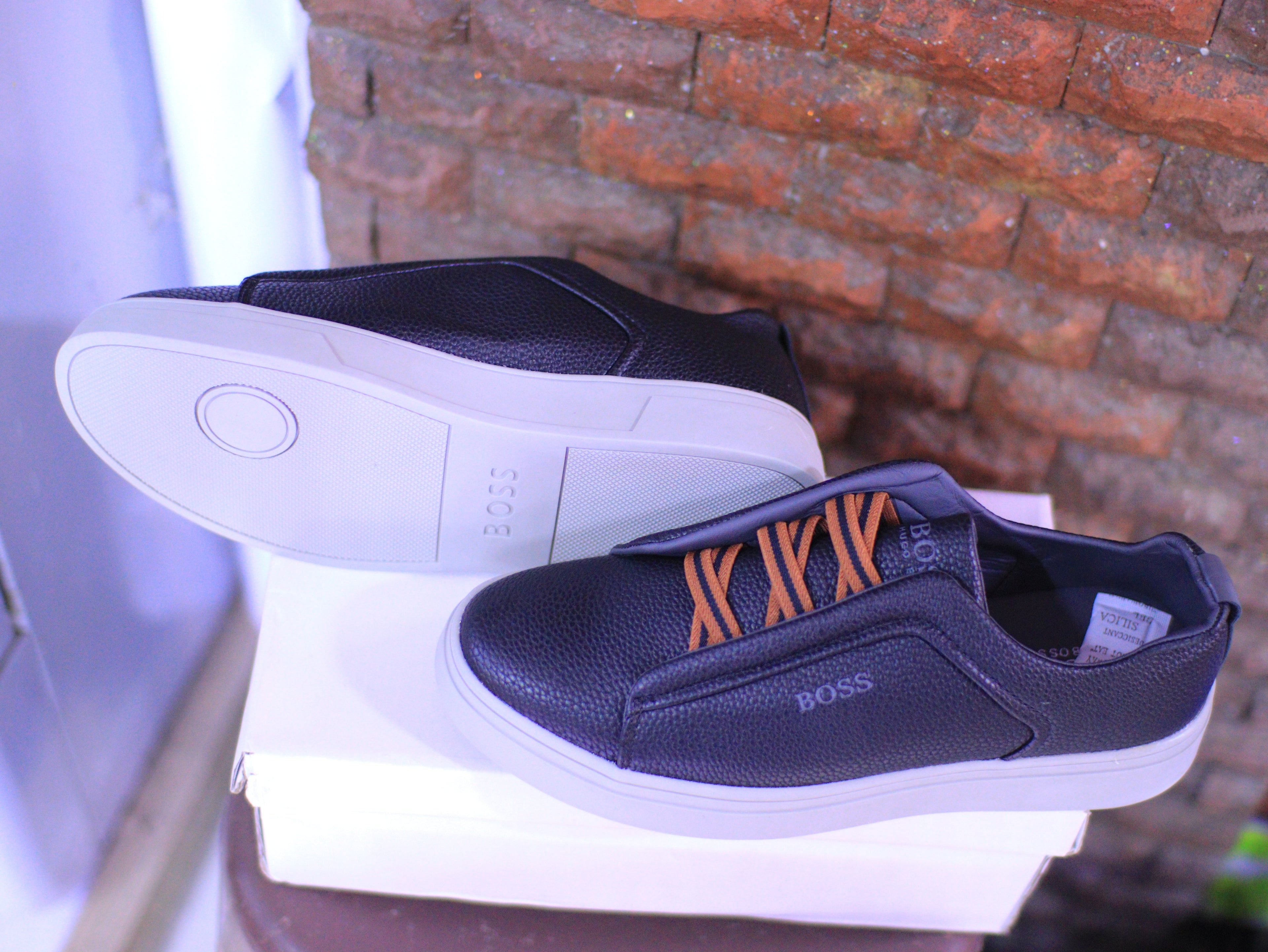 hidden elastic lacing system-Men Casual Shoes