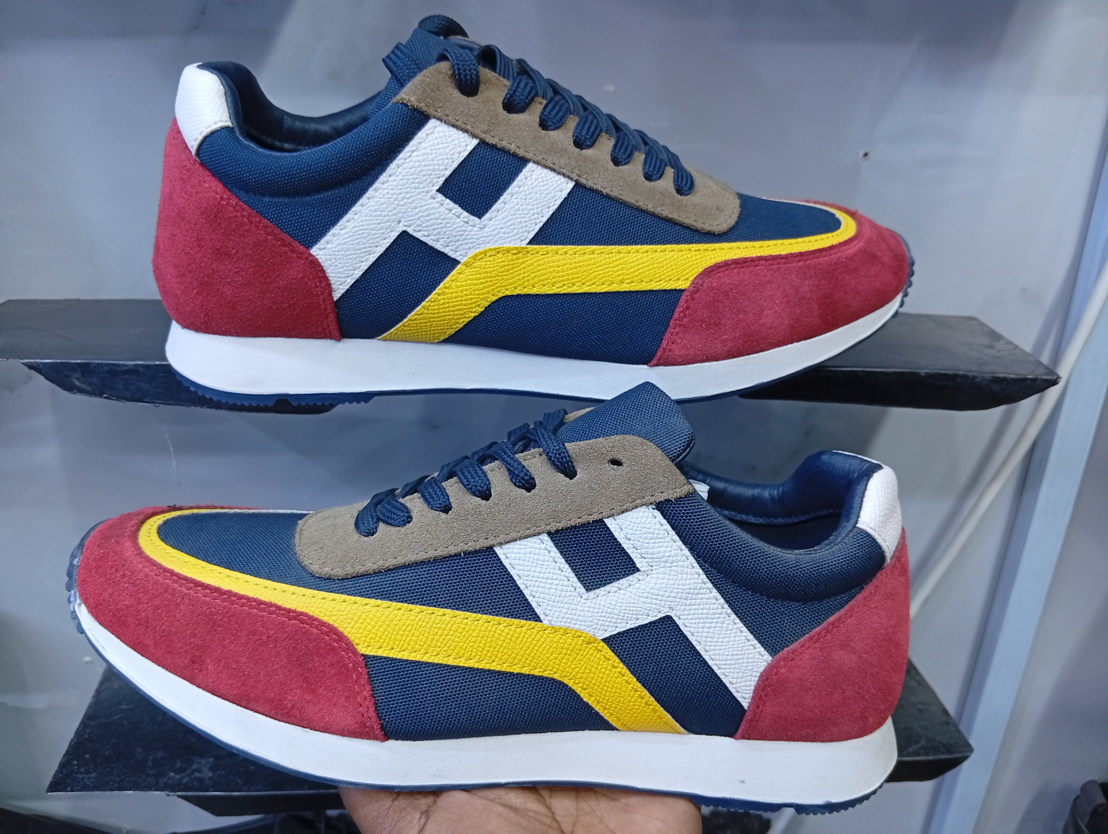 Harms “H-Stride Retro Runner” Sneakers