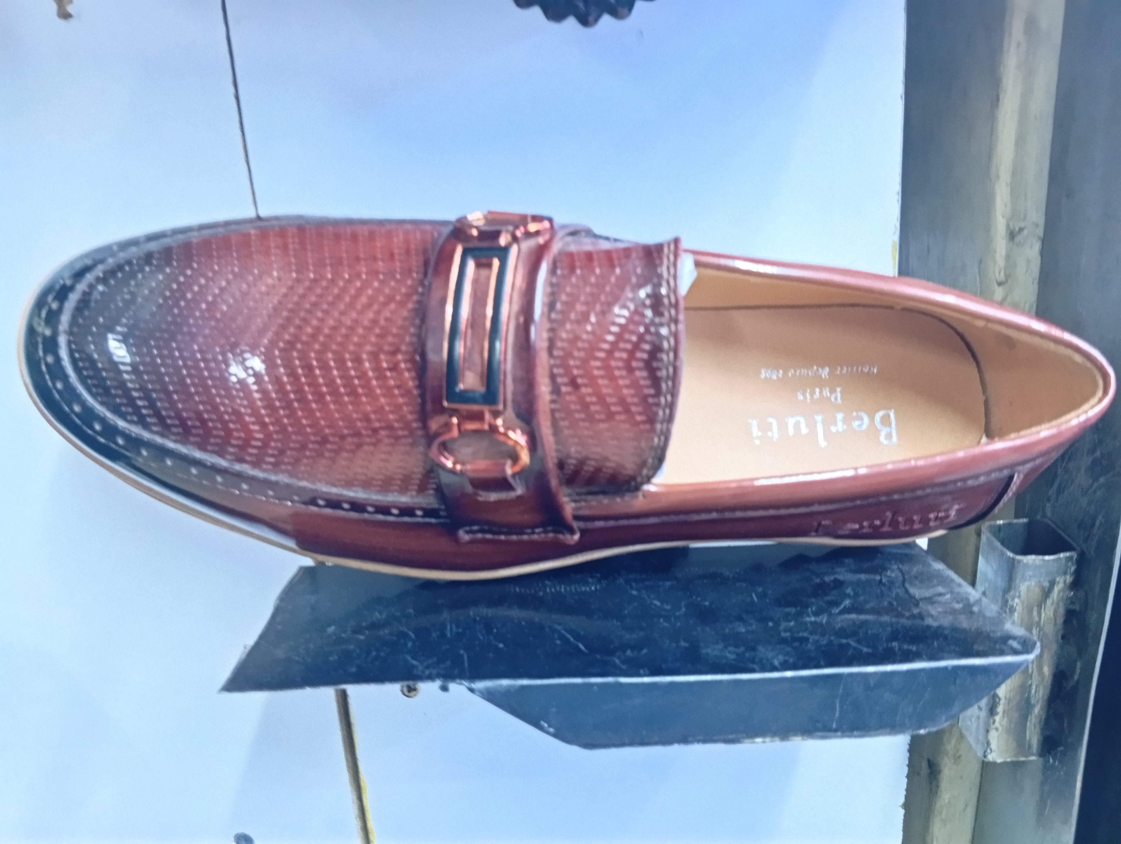 ✨🔥 B_P Crest Loafers – Mahogany Gloss✨