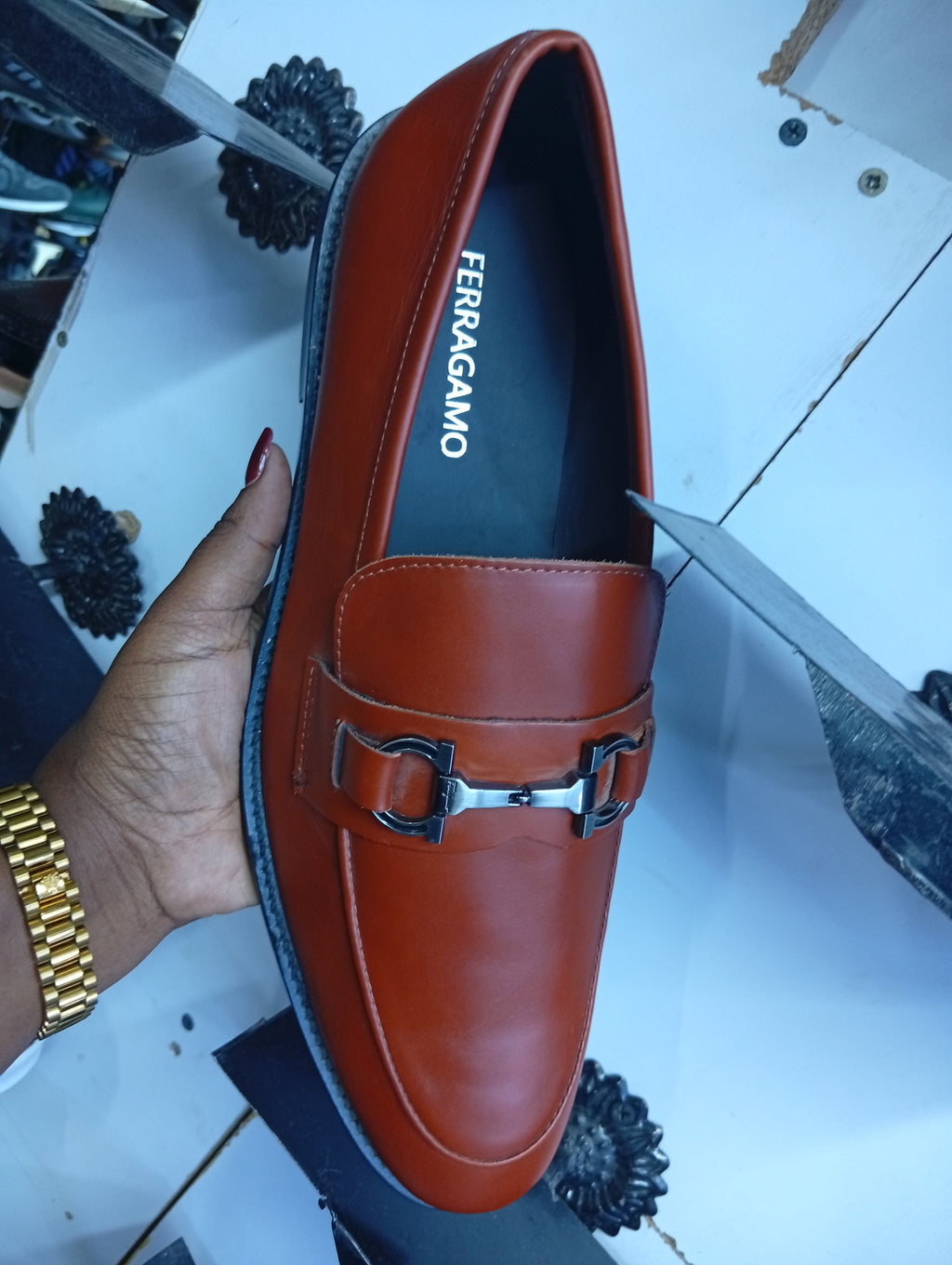 🔥 Luxury Ferra-Inspired Horsebit Loafers – Premium Leather Elegance🔥