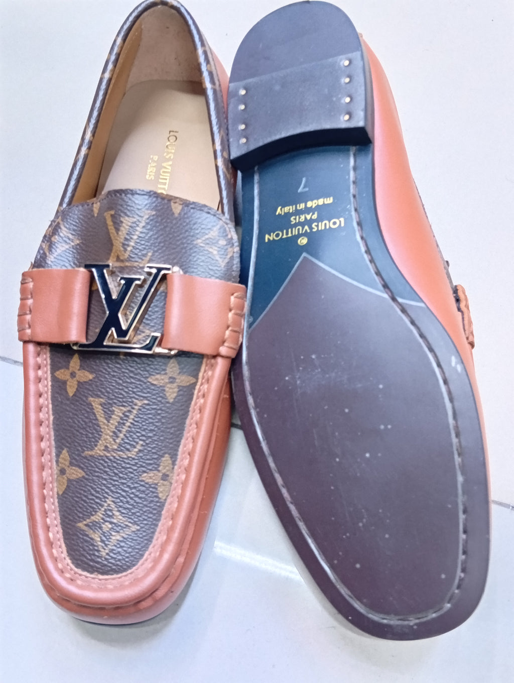 Lo_Vu Monogram Leather Loafers – Premium Designer Style
