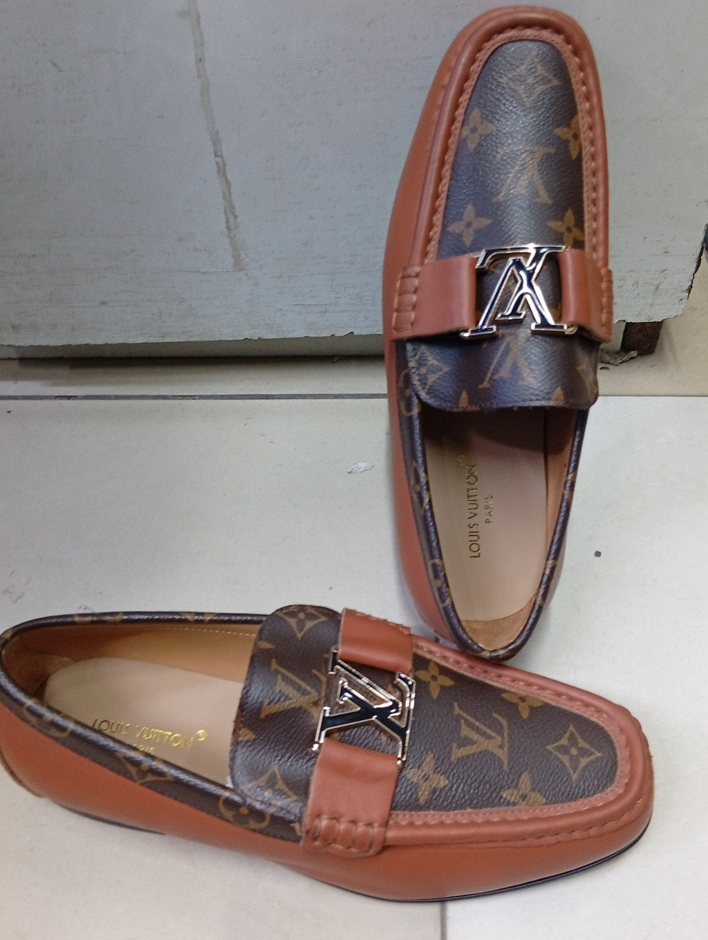 Lo_Vu Monogram Leather Loafers – Premium Designer Style