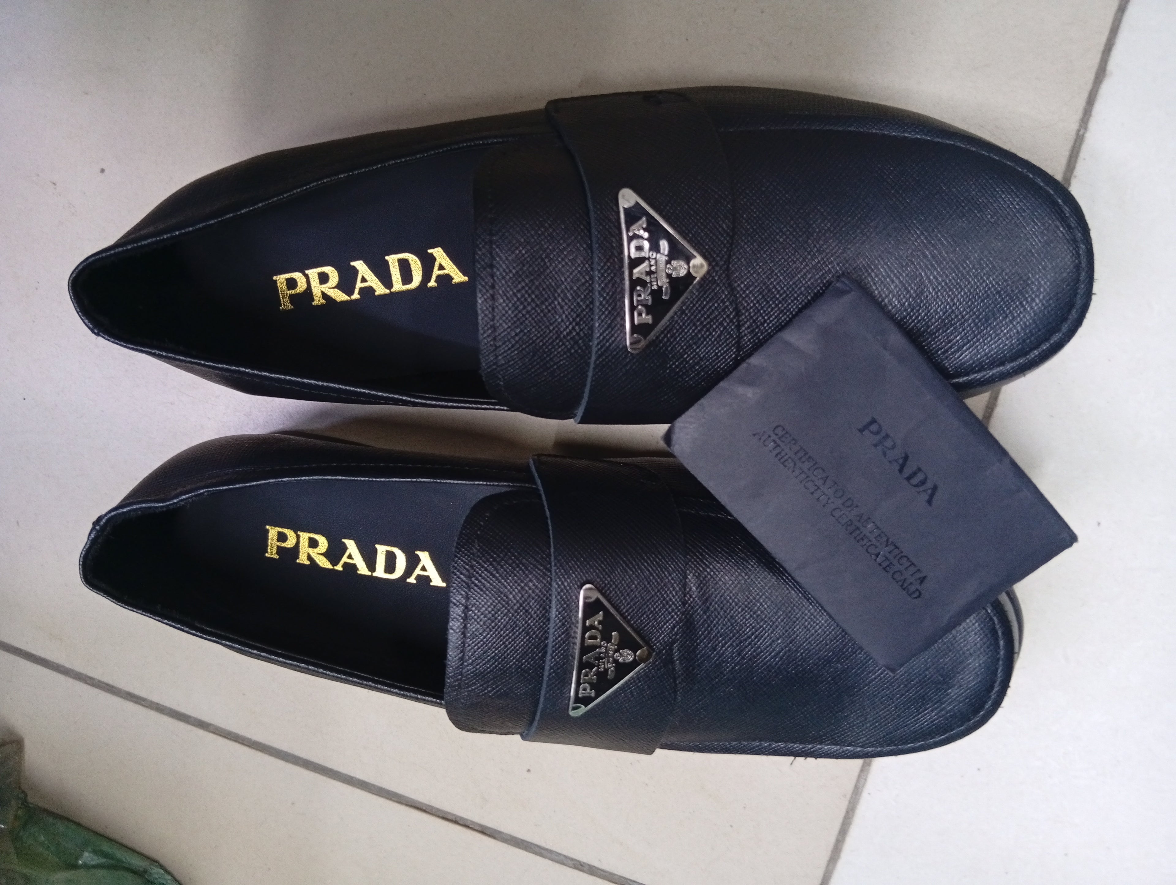 P_S Leather Loafers With Authenticity Certificate – Black