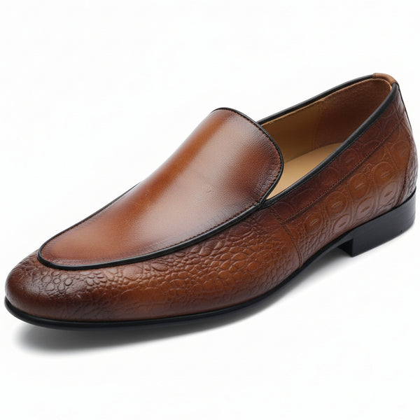 Berluti Crocodile-Embossed Luxury Loafers – Premium Italian-Inspired Elegance