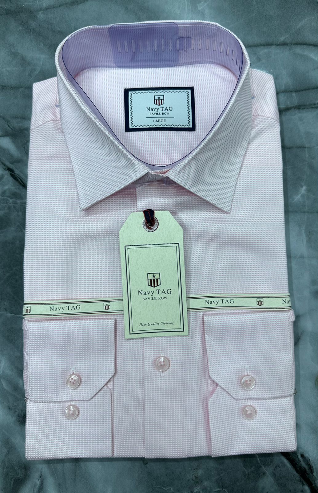 Navy TAG Premium Cotton Long Sleeve Shirts for Office & Casual Wear