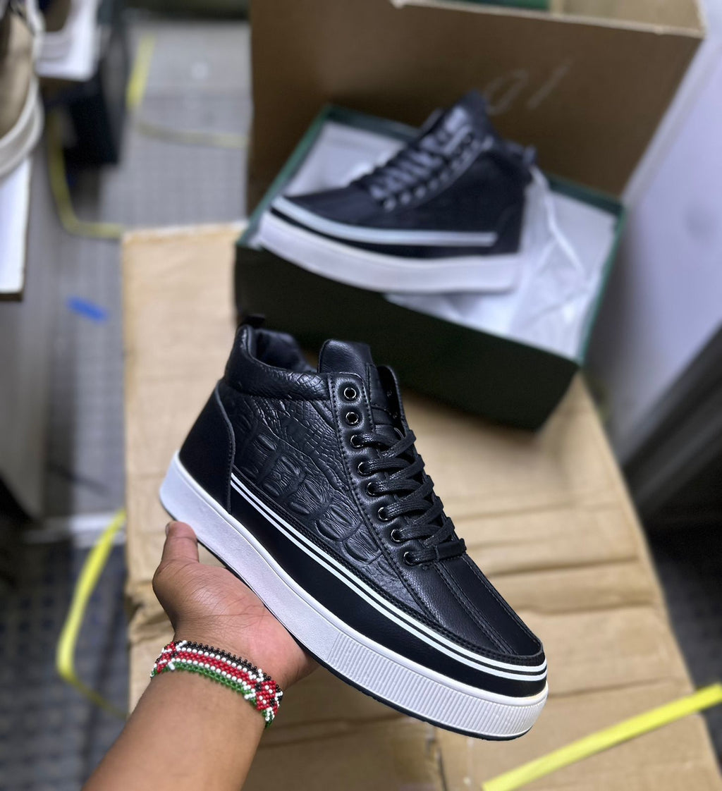 Croc Luxe High-Top Sneakers